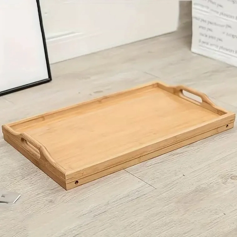 BANDEJA MESA PLEGABLE DE BAMBU PARA CAMA DESAYUNO NOTEBOOK - 3