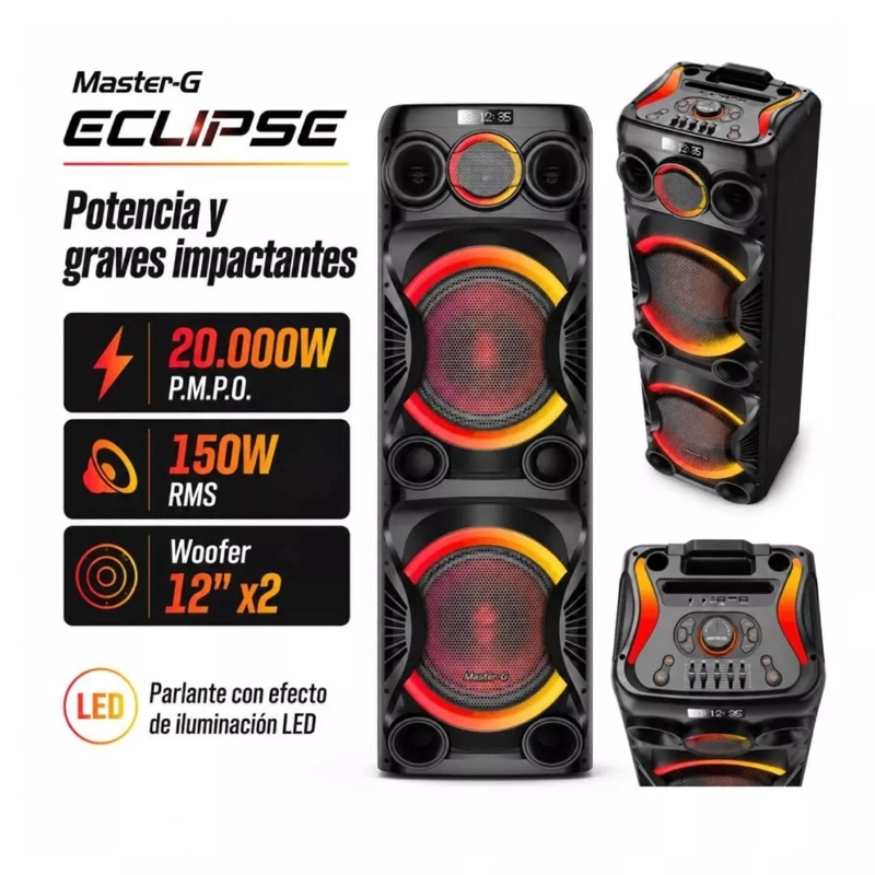 PARLANTE KARAOKE MASTER G MGECLIPSE 12” CON BLUETOOTH - 3