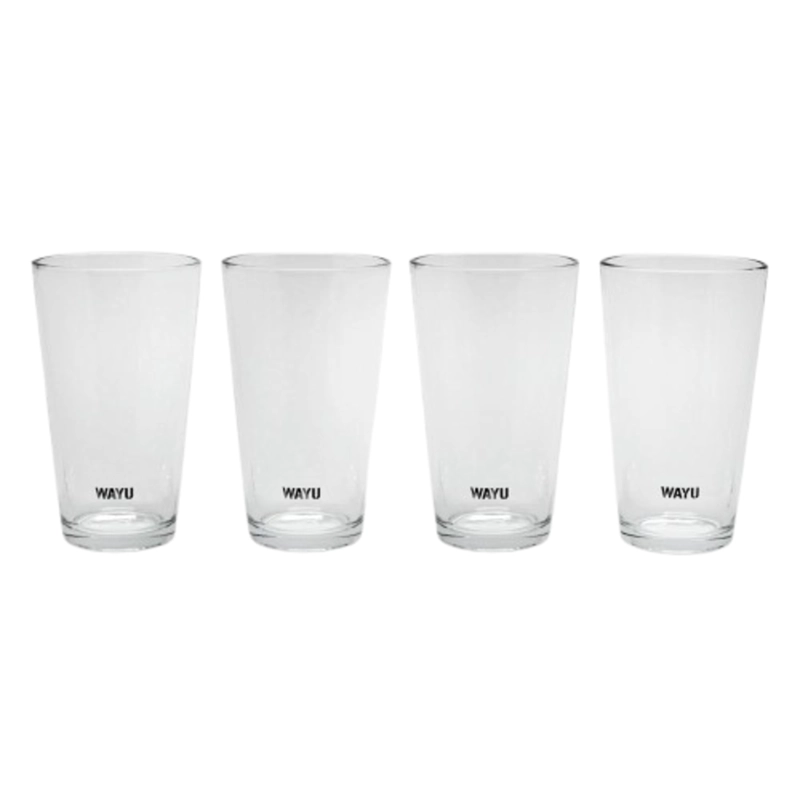 SET 4 VASOS VIDRIO WAYU - 1