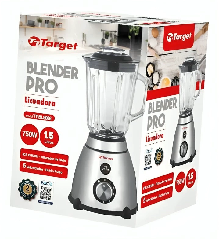 LICUADORA TARGET BLENDER PRO JARRA DE VIDRIO 750W 1.5LT - 2