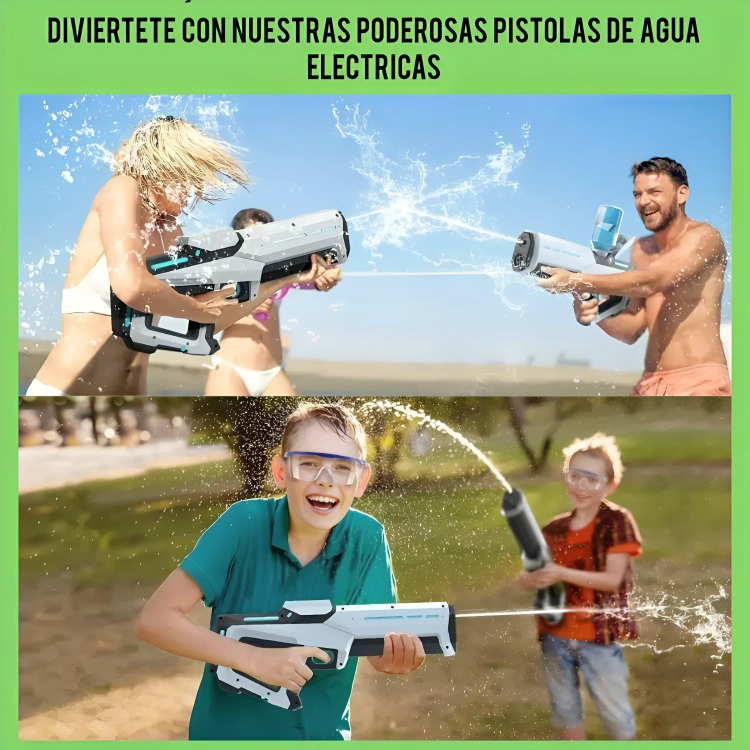 PISTOLA DE AGUA ELE CTRICA RECARGABLE CON SUCCION AUTOMATICA - 2