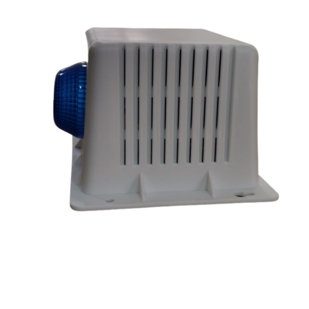 SIRENA 15W CON GABINETE PLASTICO BALIZA COLOR AZUL. - 2