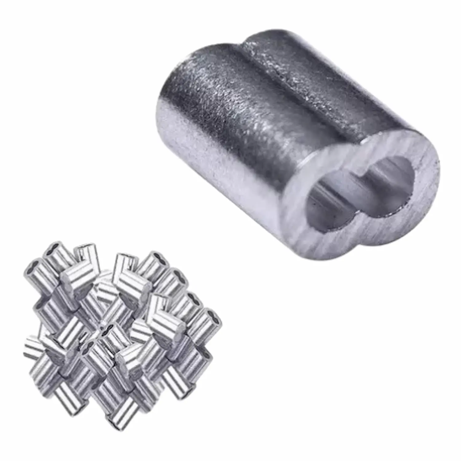 GENÉRICO CASQUILLOS DE ALUMINIO PARA PIOLA 100 UNID