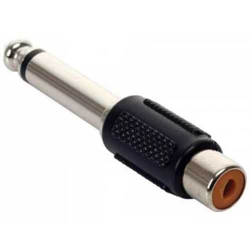 CONECTOR RCA HEMBRA A JACK 6,3 MM MACHO MONO - 1