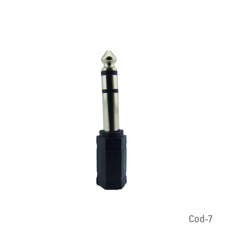 ADAPTADOR DE AUDIO HEMBRA DE 3.5 MM A MACHO 6,3 MM. - 1