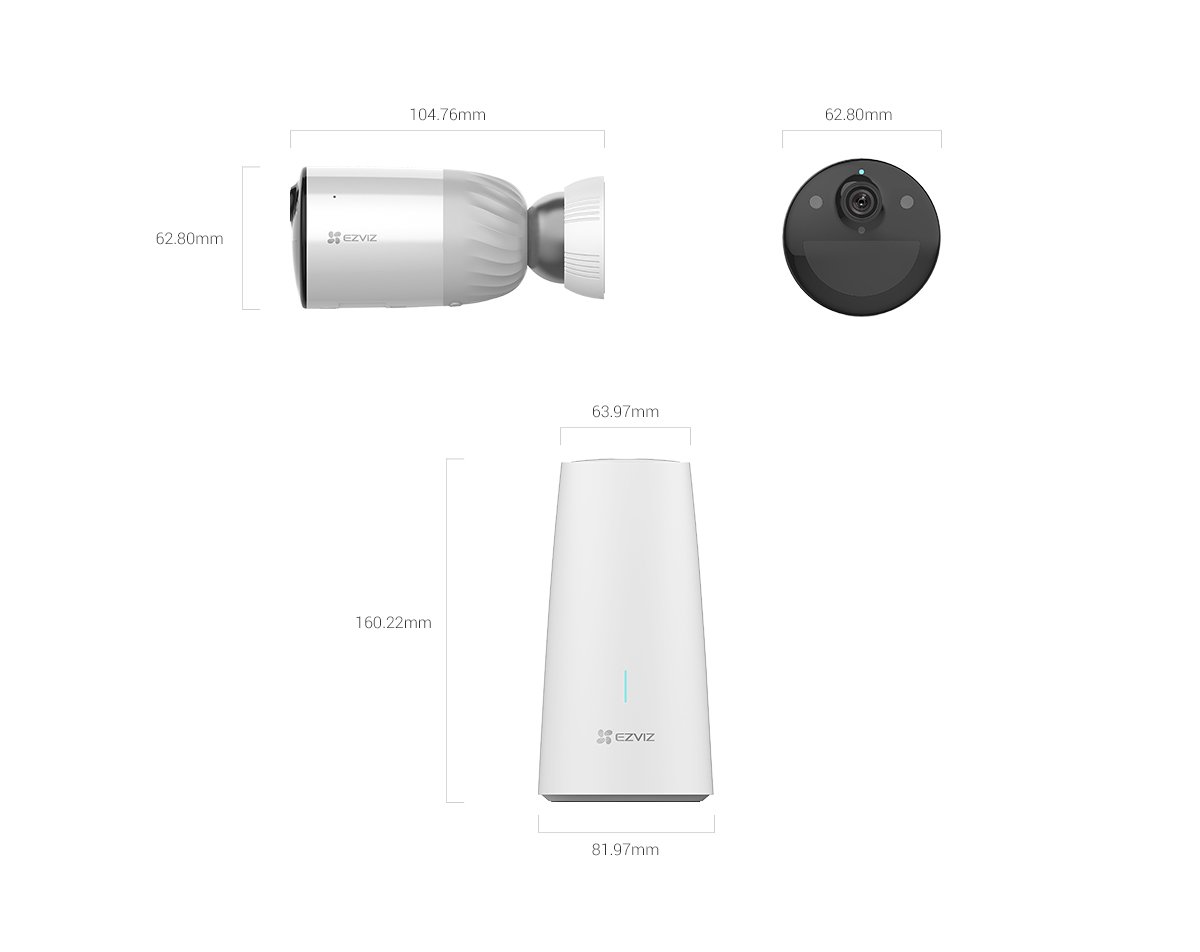 CAMARA EZVIZ BC1-B1 CON BASE PORT - 1