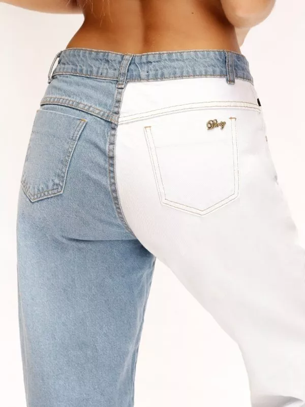 JEANS MOM BICOLOR DIRTY JEANS JE2603CD - 4