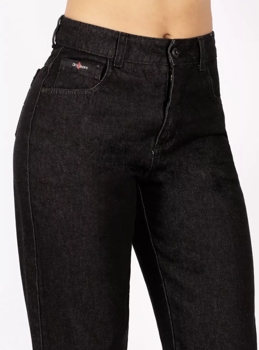 JEANS MOM NEGRO DIRTY JEANS JE2715N - 3