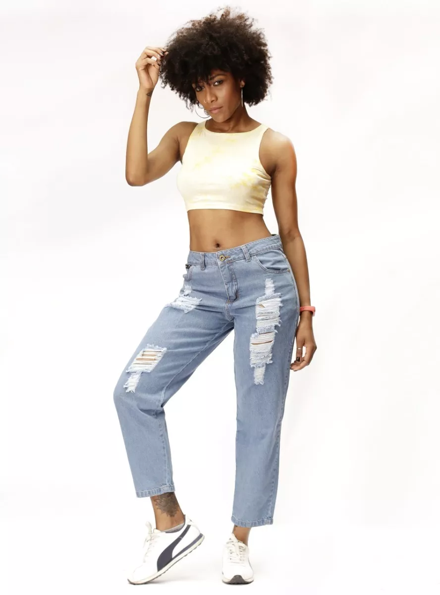 JEANS MOM CELESTE DESTROYER DIRTY JEANS JE2715CD - 1