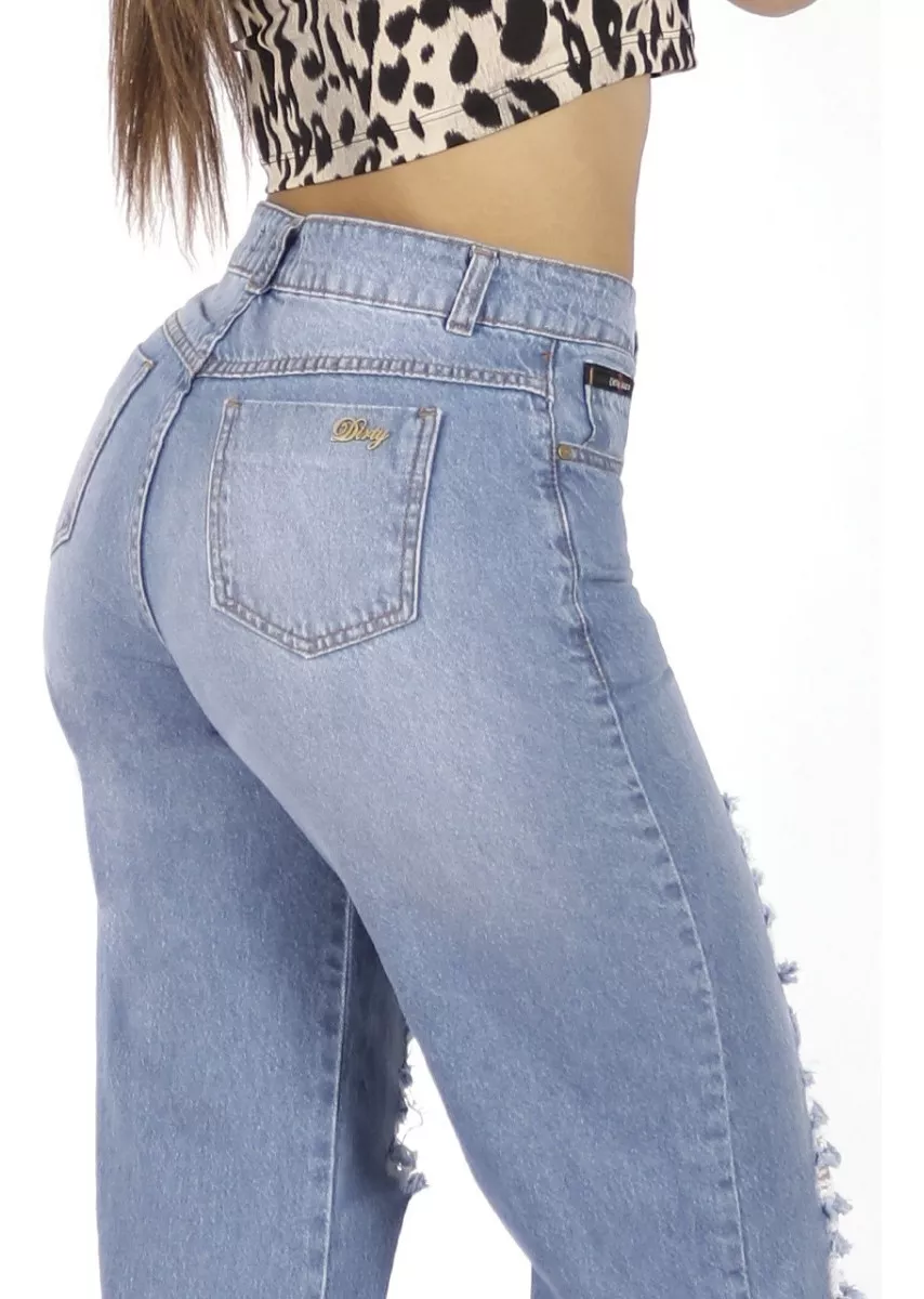 JEANS PALAZZO CELESTE DESTROYER DIRTY JEANS JE2710CD - 4