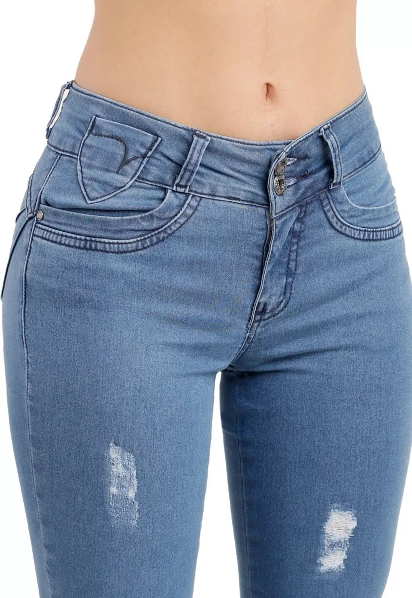 JEANS PITILLO CELESTE DIRTY JEANS JE2619DR - 3
