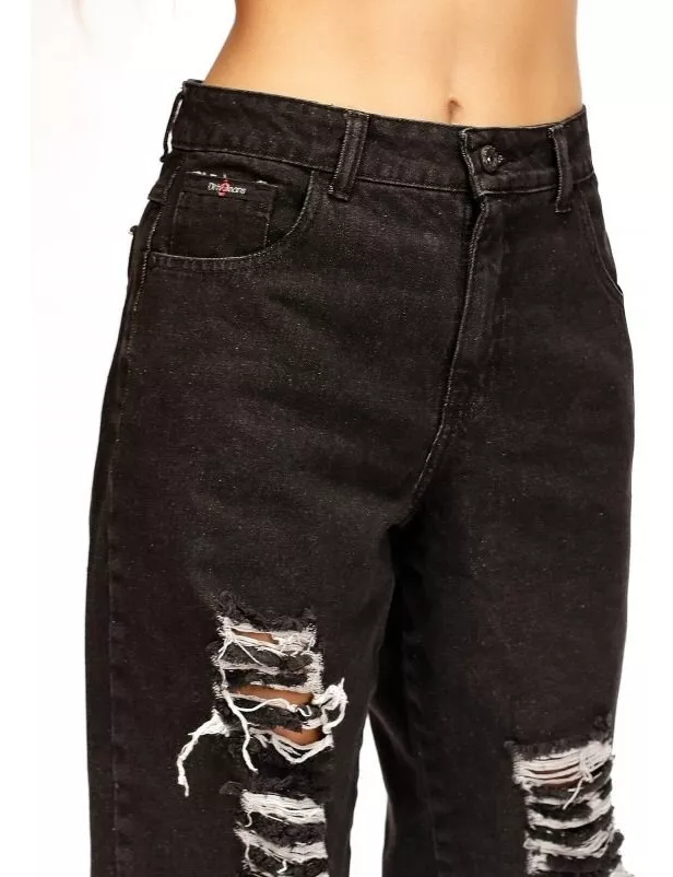 JEANS MOM NEGRO DESTROYER DIRTY JEANS JE2715ND - 3