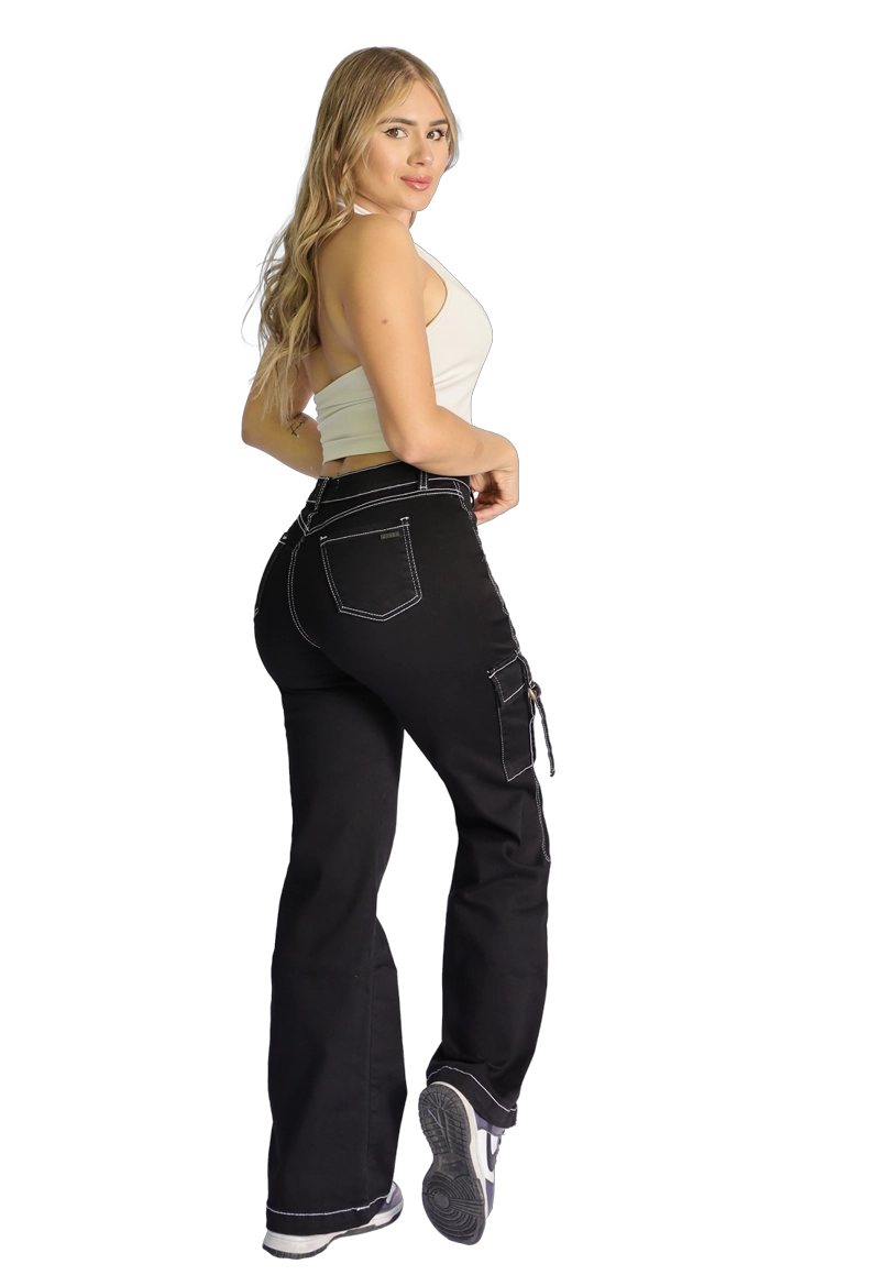 JEANS CARGO MUJER JE3278N - 2