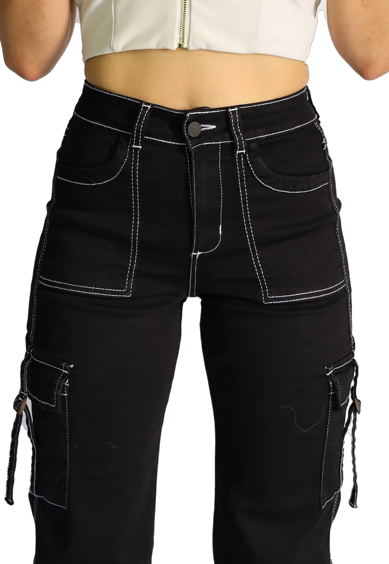 JEANS CARGO MUJER JE3278N - 3