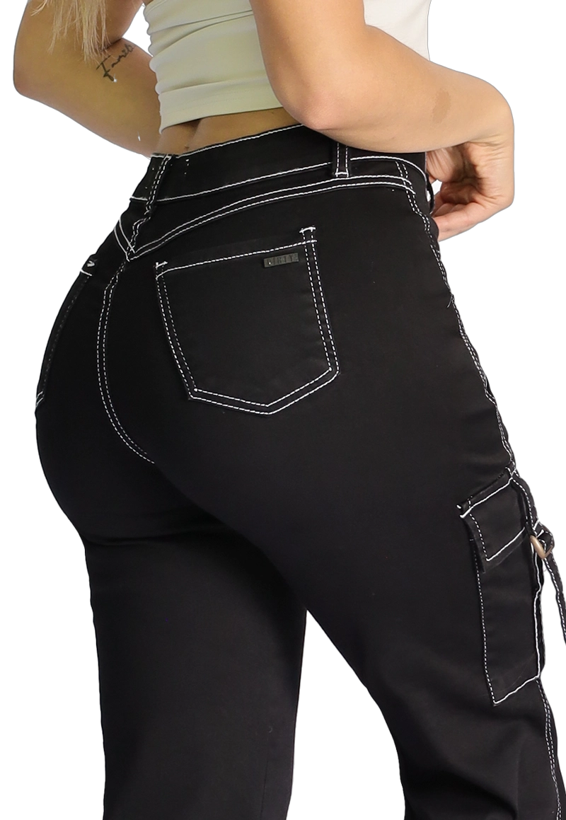 JEANS CARGO MUJER JE3278N - 4