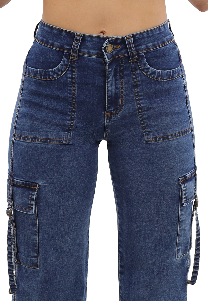 JEANS ALGODÓN MUJER DIRTY JEANS AZUL JE3278A - 2