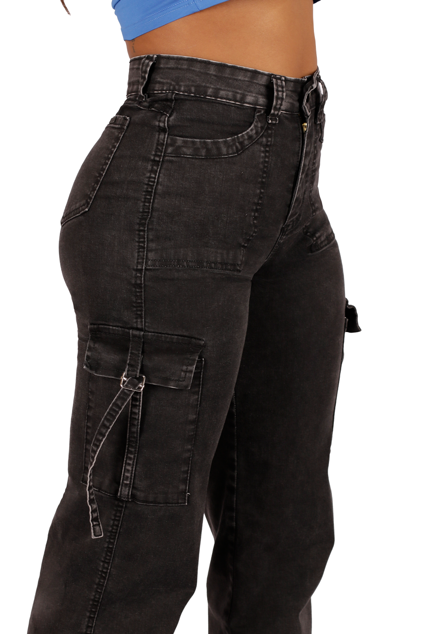 JEANS ALGODÓN MUJER DIRTY JEANS GRIS JE3278G - 3