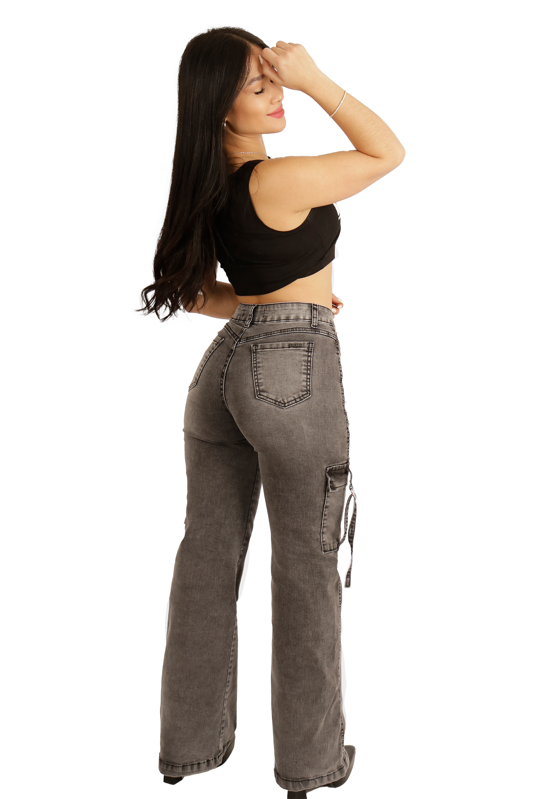 JEANS ALGODÓN MUJER DIRTY JEANS GRIS JE3278GC - 2