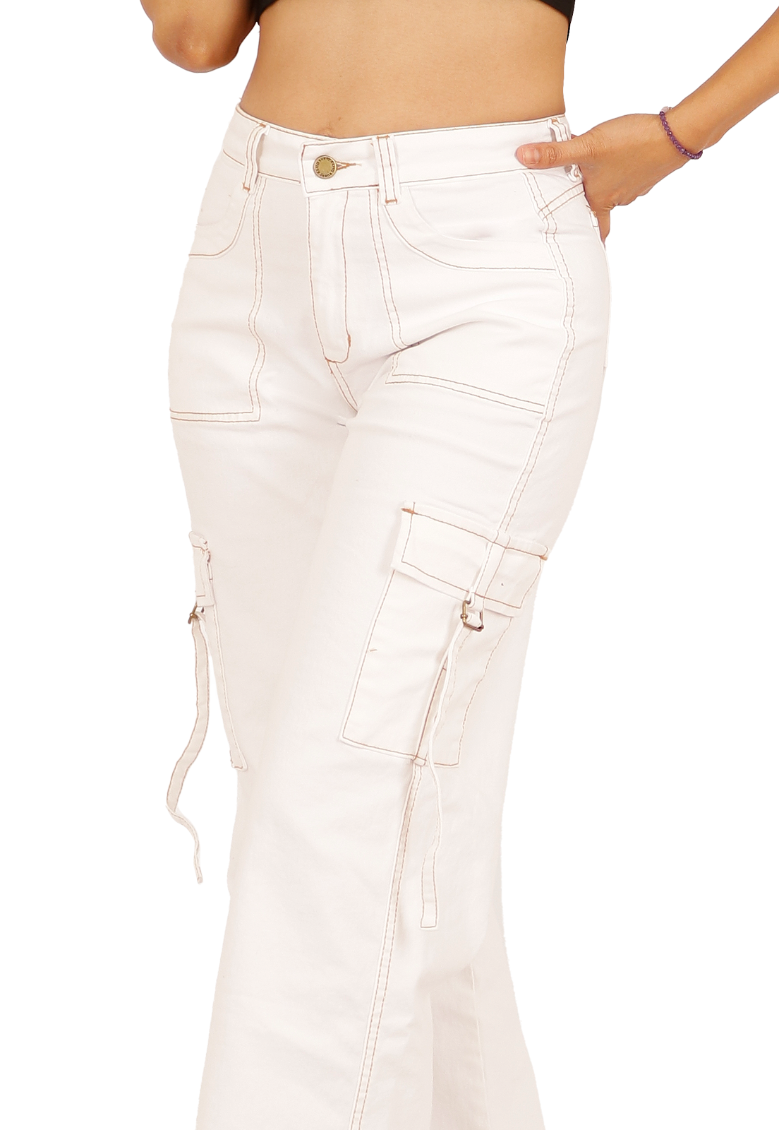 JEANS ALGODÓN MUJER DIRTY JEANS BLANCO JE3278BB - 3