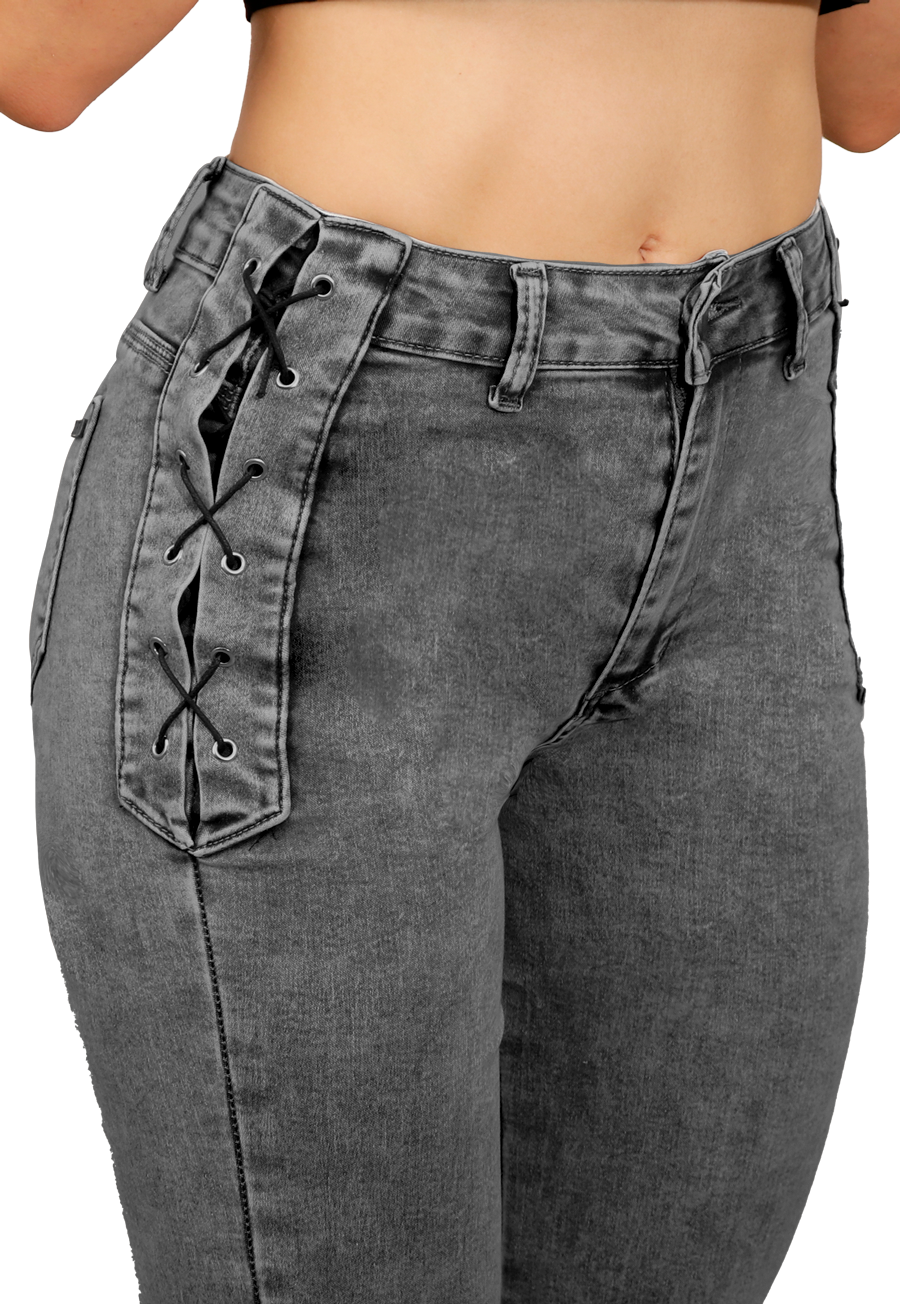 JEANS FLARE GRIS MUJER JE3510GC - 3