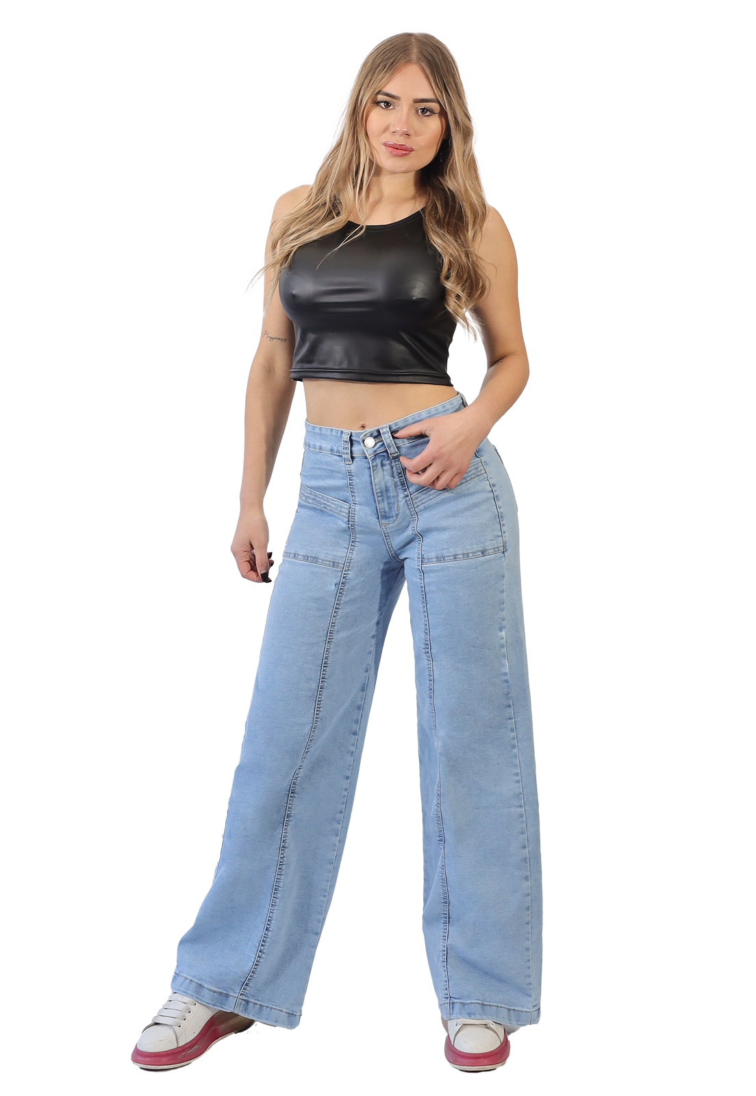 JEANS CARGO MUJER JE4028C - 1