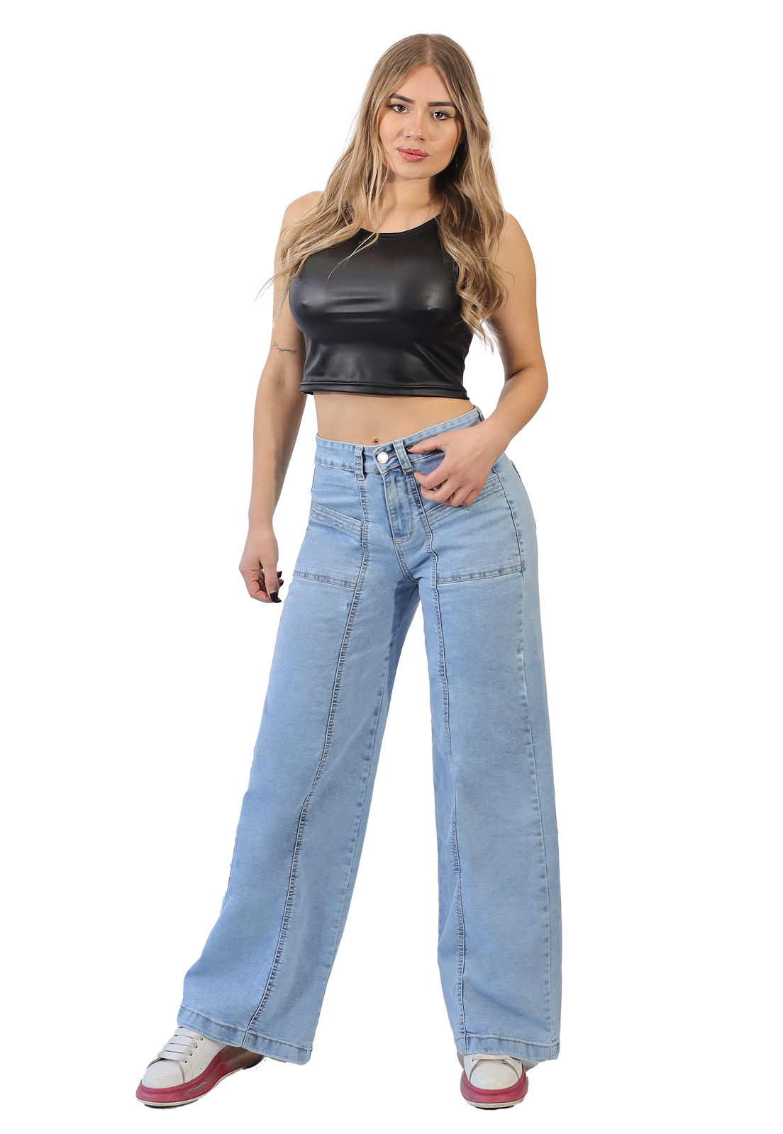 JEANS CARGO MUJER JE4028C - 1