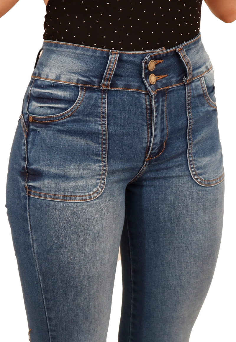 JEANS FLARE MUJER JE3909A - 3