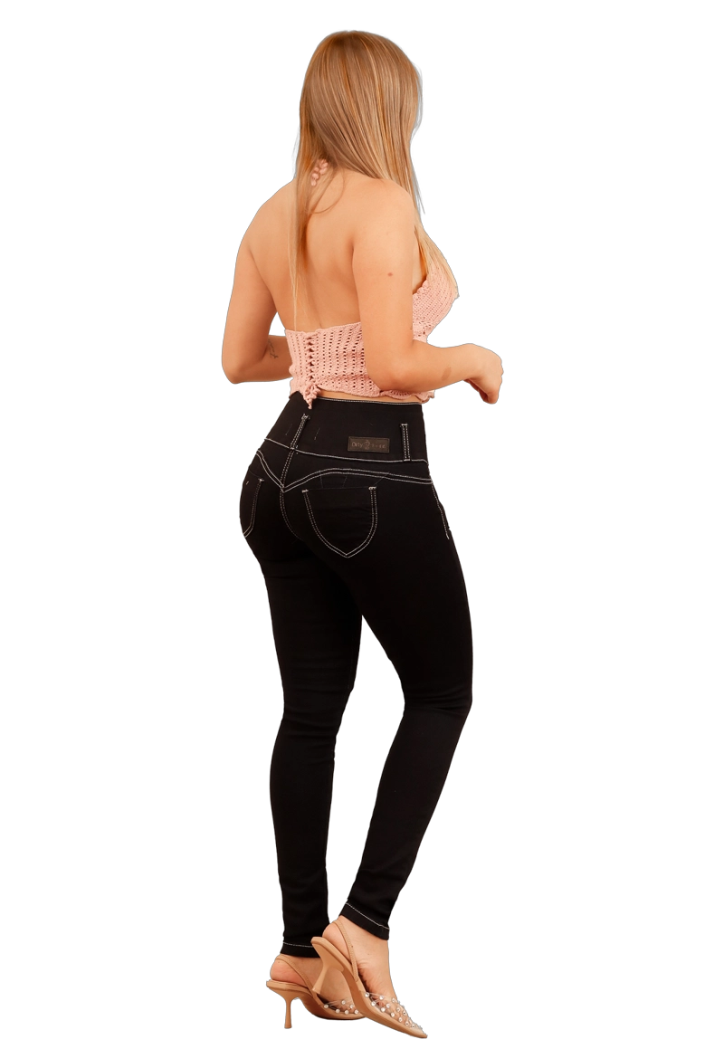 JEANS PITILLO NEGRO MUJER JE3910A - 2