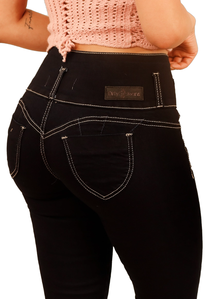 JEANS PITILLO NEGRO MUJER JE3910A - 4