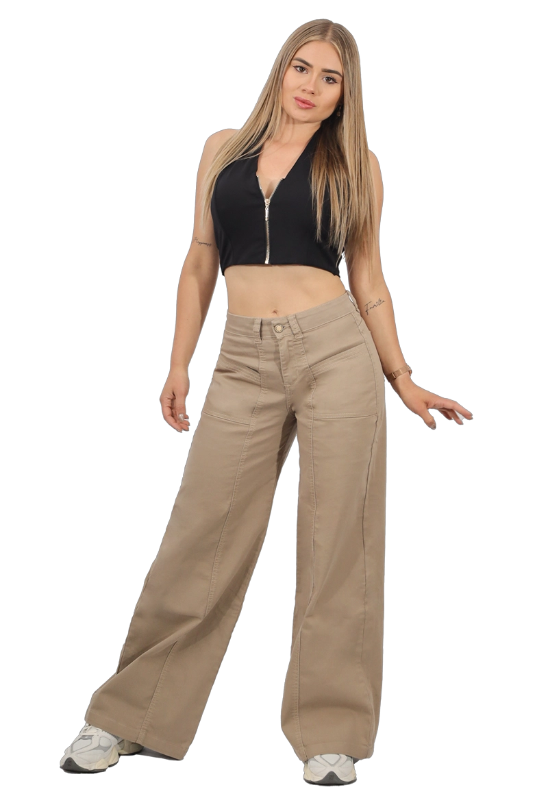 JEANS CARGO MUJER JE4028BE - 1