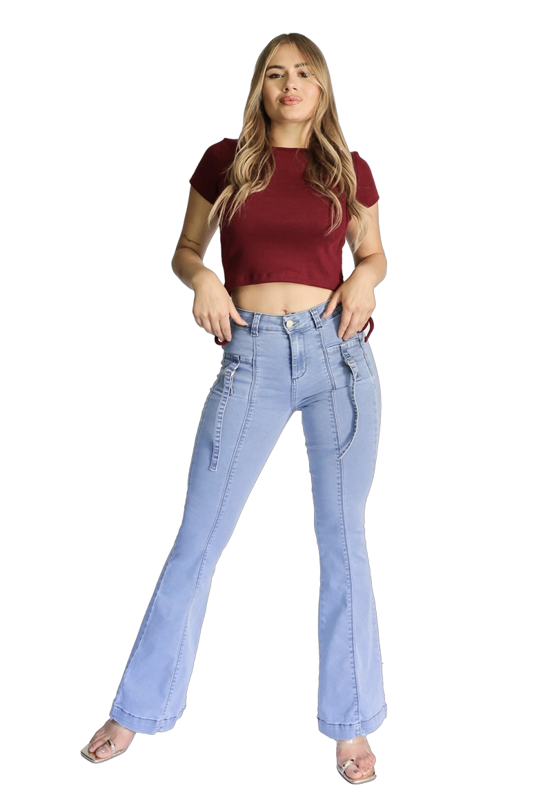 JEANS FLARE MUJER JE3908H - 1