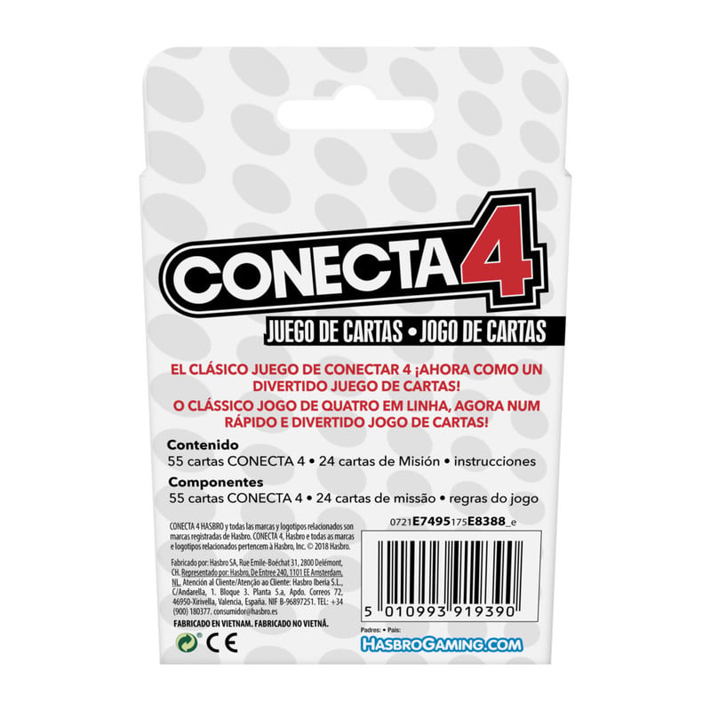 JUEGO DE MESA HASBRO GAMING CONECTA 4 - 4