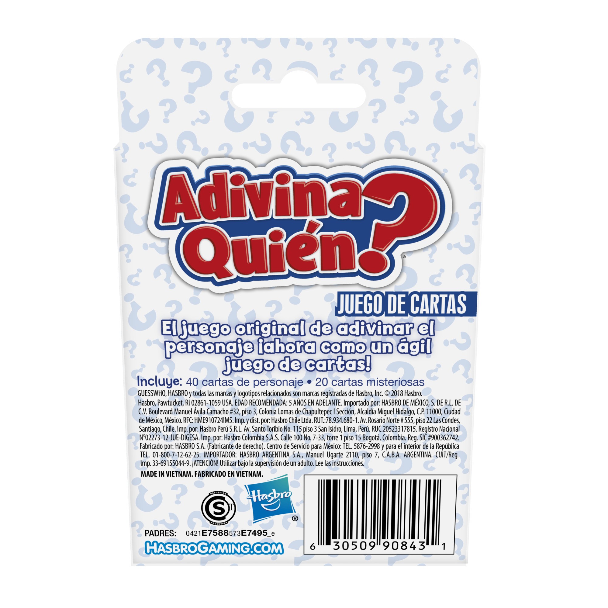 JUEGO DE MESA CARTAS ADIVINA QUIEN? - 4