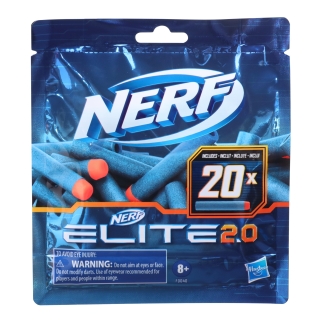PACK DARDOS NERF ELITE 2.0 REPUESTO 20 UNIDADES - 1