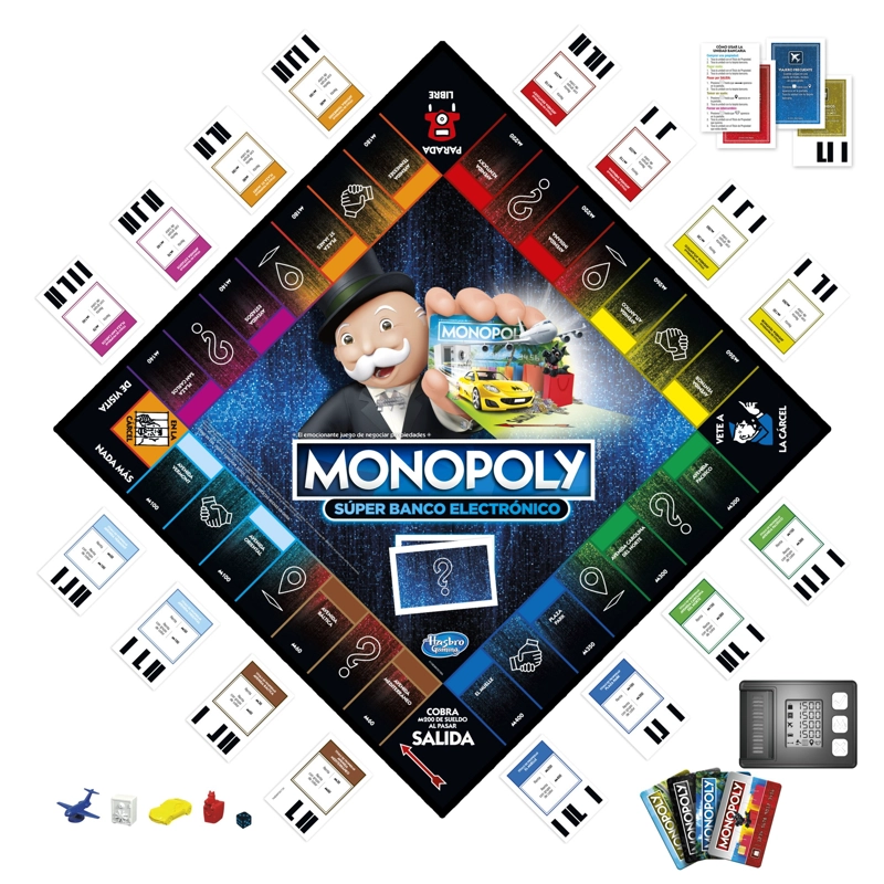 JUEGO DE MESA MONOPOLY SUPER BANCO ELECTRONICO - 2