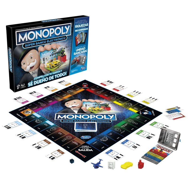 JUEGO DE MESA MONOPOLY SUPER BANCO ELECTRONICO - 3