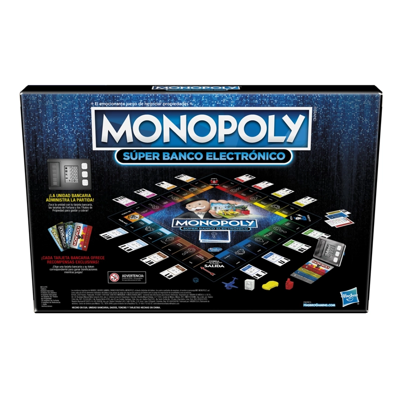 JUEGO DE MESA MONOPOLY SUPER BANCO ELECTRONICO - 4