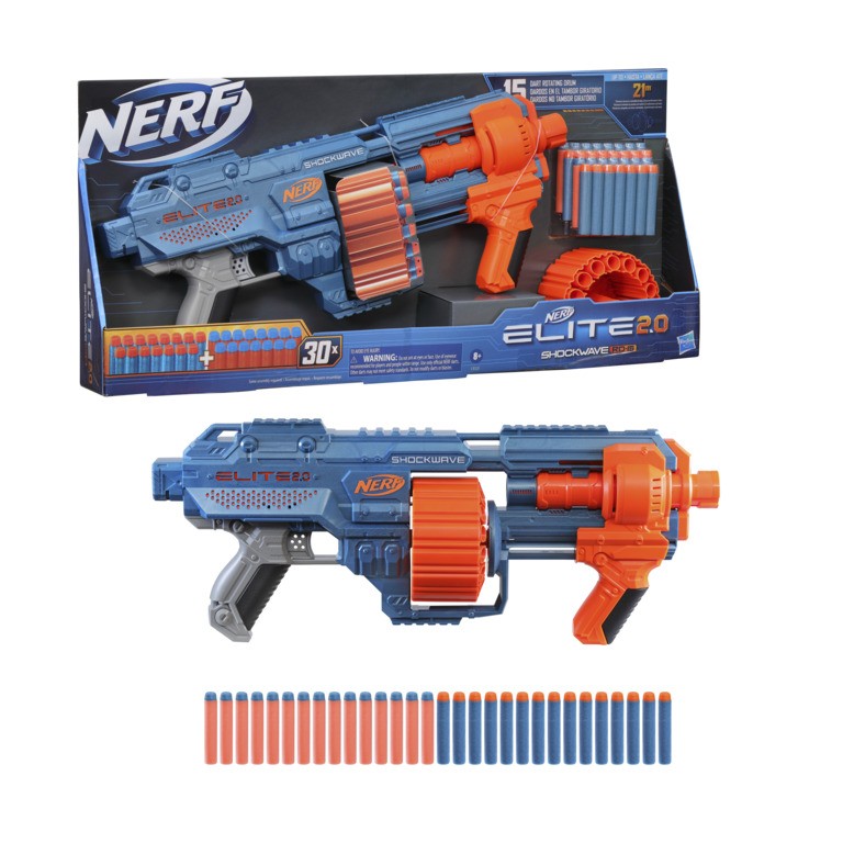LANZADOR NERF ELITE 2.0 SHOCKWAVE RD-15 - 3