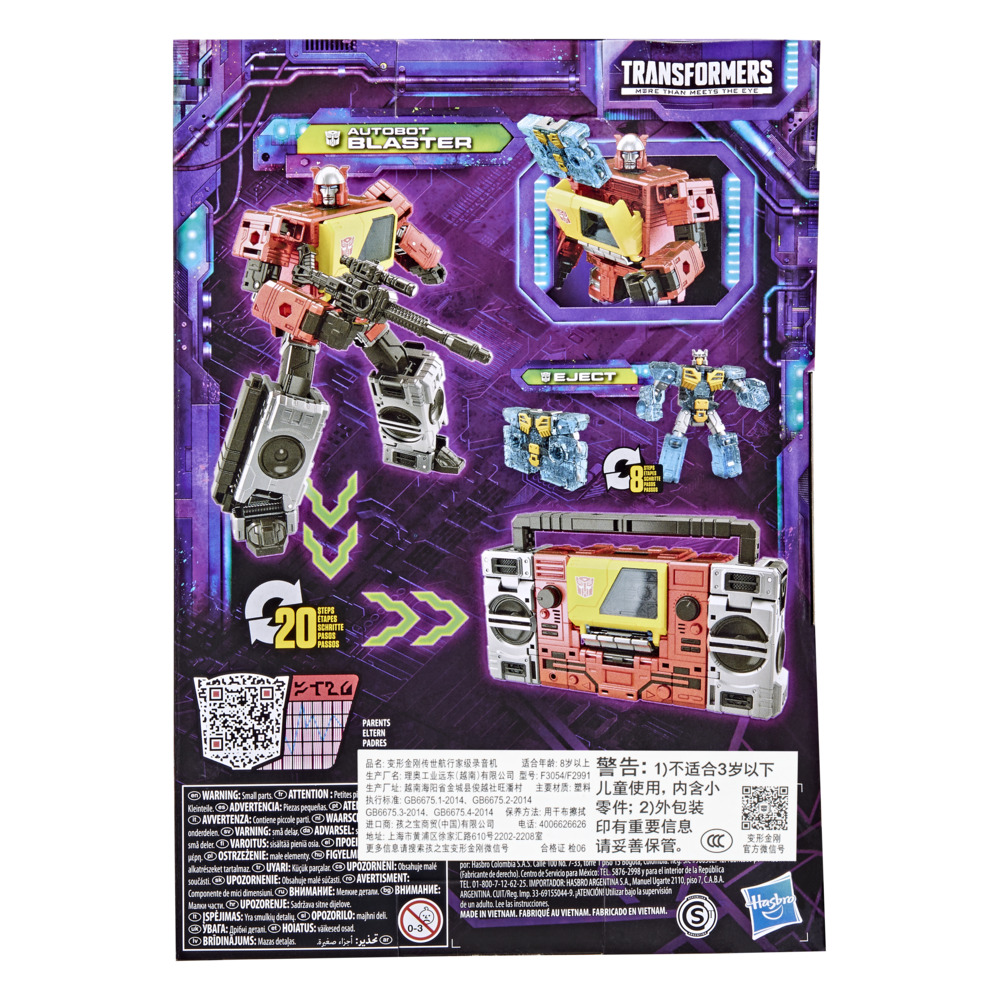 FIGURA FAN TRANSFORMERS LEGACY VOYAGER BLASTER & EJECT - 4