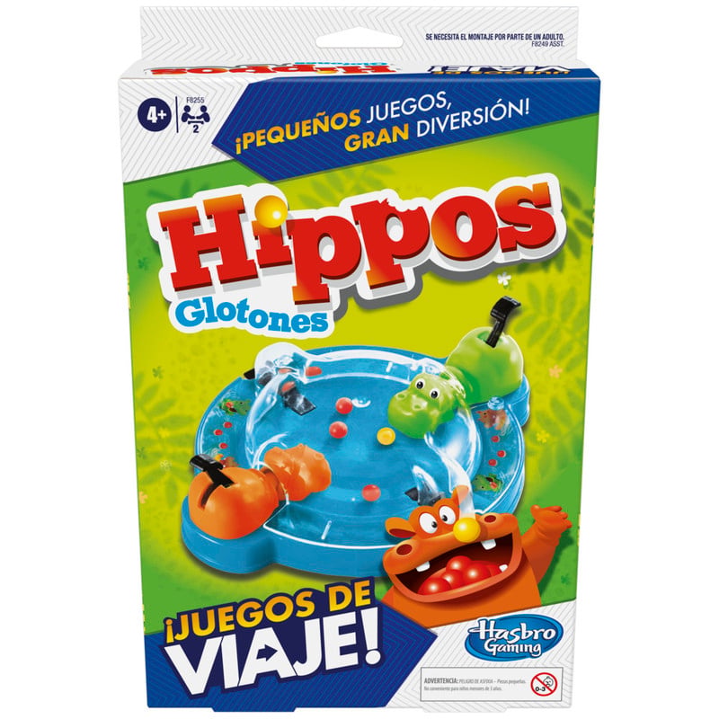 JUEGO DE MESA HASBRO GAMING HIPPOS GLOTONES GRAB AND GO - 2