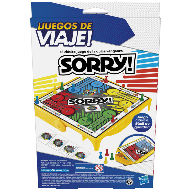 JUEGO DE MESA HASBRO GAMING SORRY! GRAB AND GO - 4