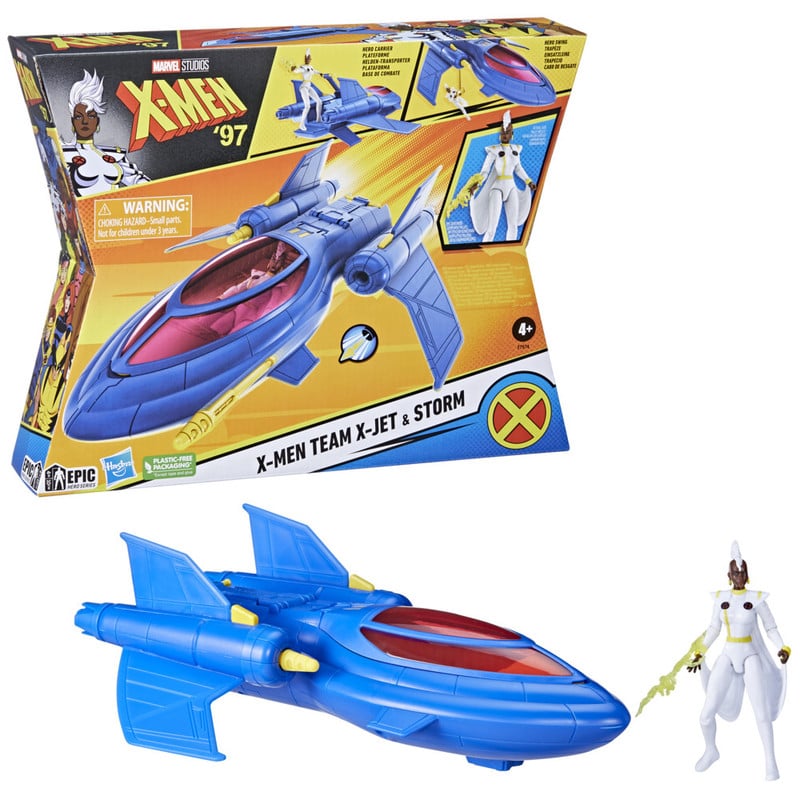 FIGURA DE ACCIÓN MARVEL STUDIOS X-MEN '97 JET DEL EQUIPO X-MEN Y STORM - 3