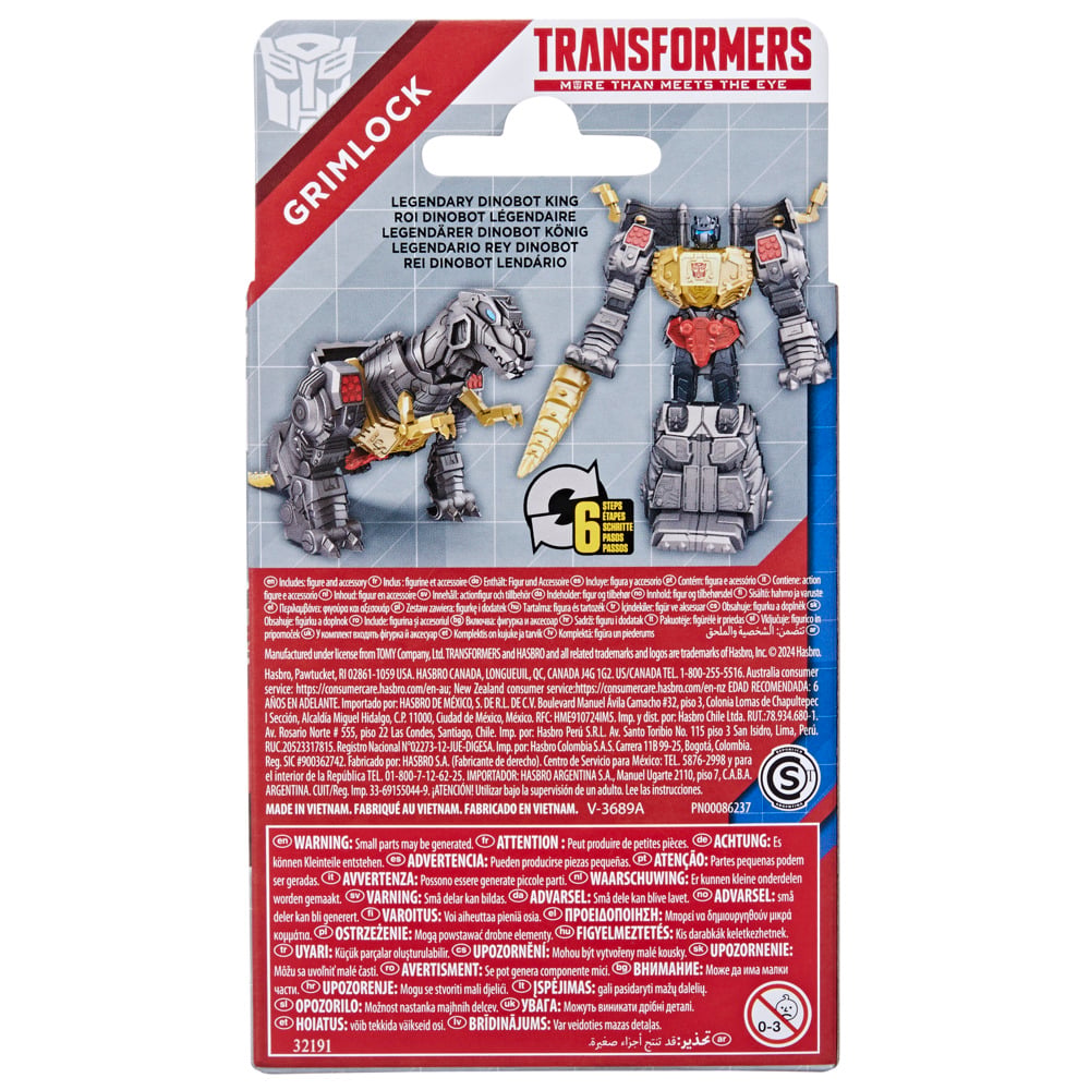 FIGURA DE ACCIÓN TRANSFORMERS AUTHENTICS BRAVO GRIMLOCK - 5