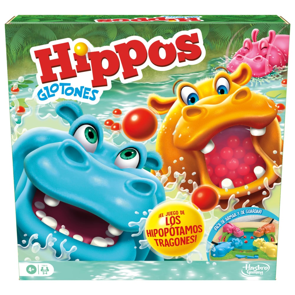 JUEGO DE MESA HASBRO GAMING HIPPOS GLOTONES - 1