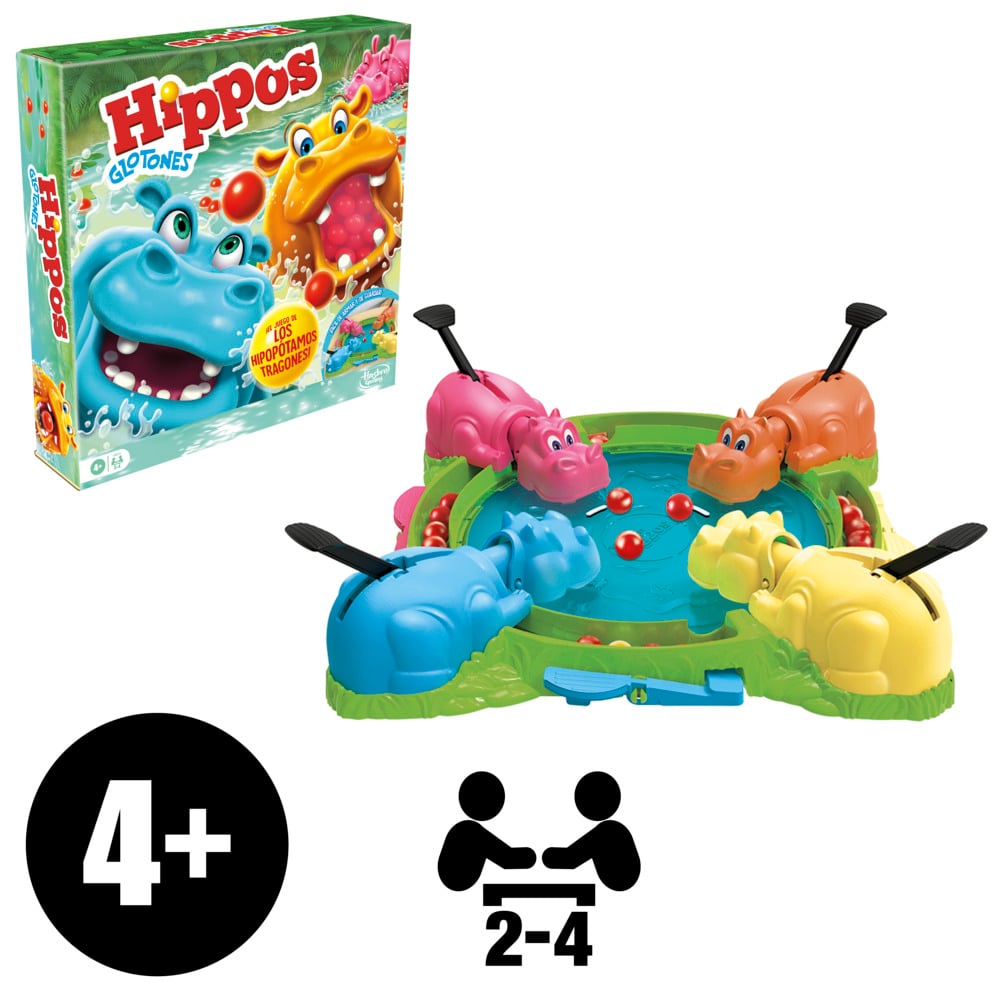 JUEGO DE MESA HASBRO GAMING HIPPOS GLOTONES - 5