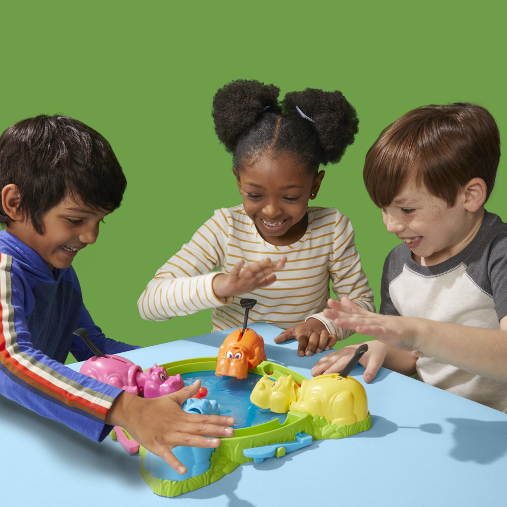 Juego De Viaje Hippos Gloutons De Hasbro – 2 Hipopótamos, Edición Portátil De 2 Jugadores, Ideal Para Viajes Y Camping, A Partir De 4 Años