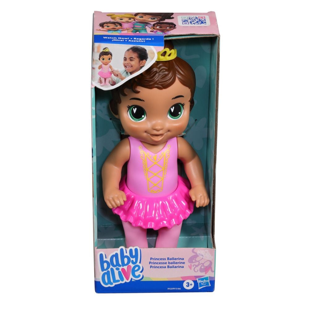 MUÑECA BABY ALIVE PRINCESA BAILARINA CABELLO CASTAÑO - 2