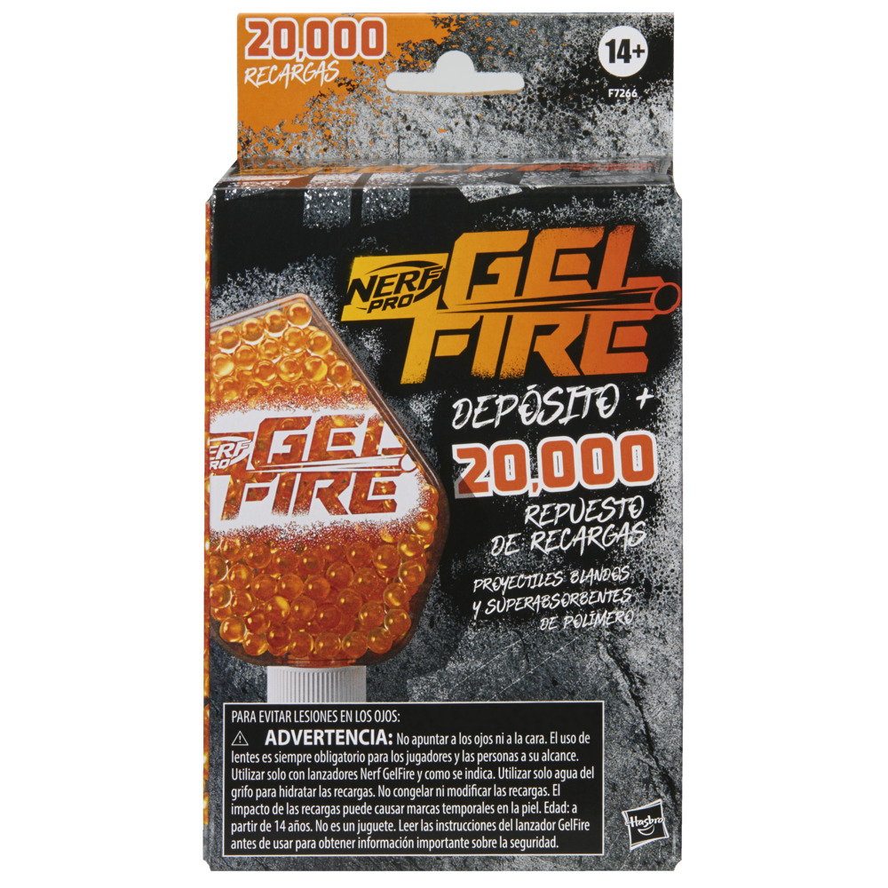 REPUESTO NERF PRO GELFIRE NARANJA 20.000 RECARGAS - 2