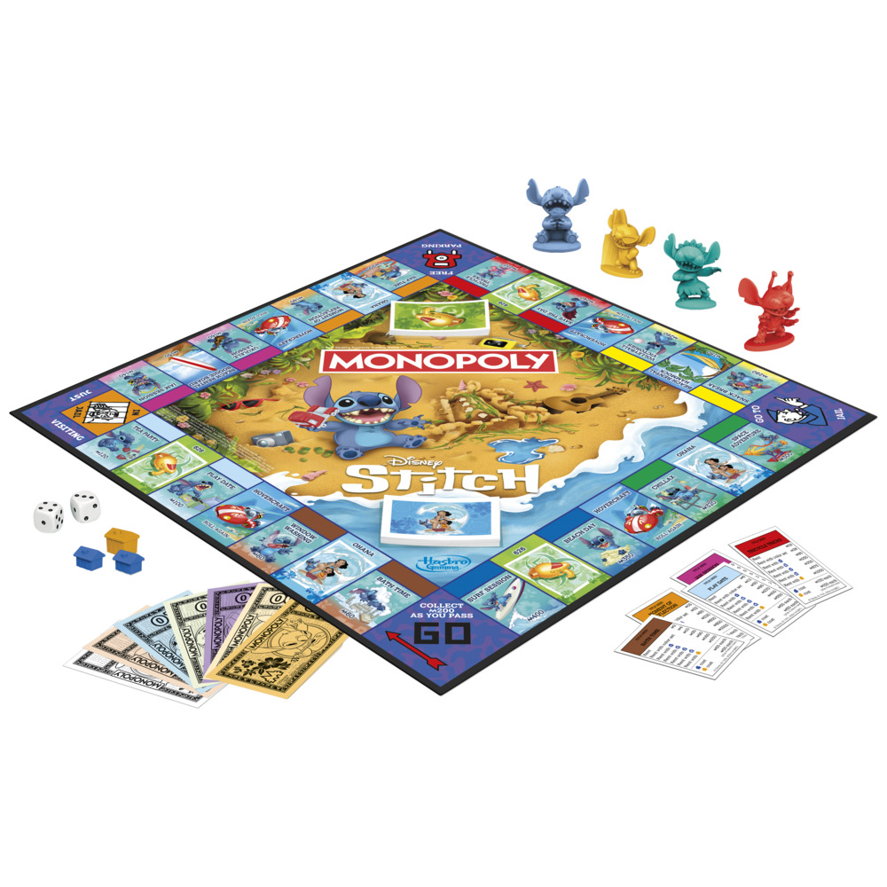 JUEGO DE MESA MONOPOLY EDICIÓN DISNEY STITCH - 2