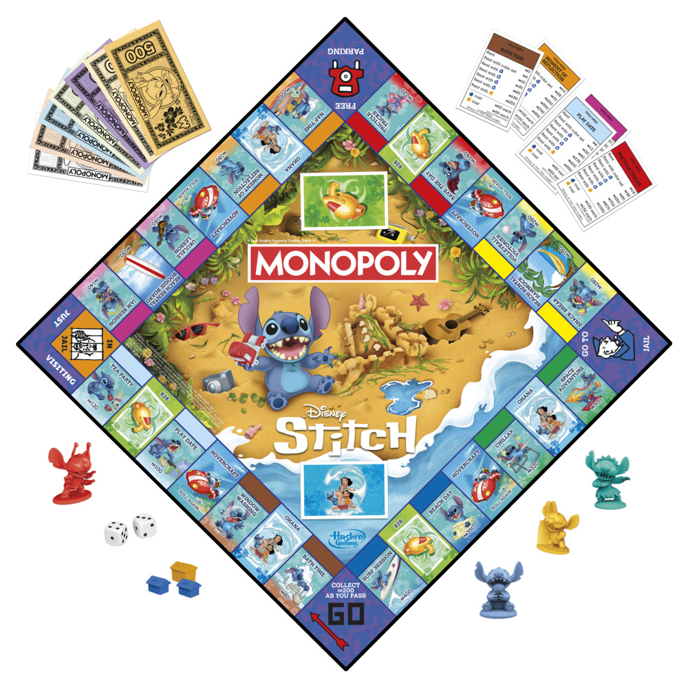 JUEGO DE MESA MONOPOLY EDICIÓN DISNEY STITCH - 4